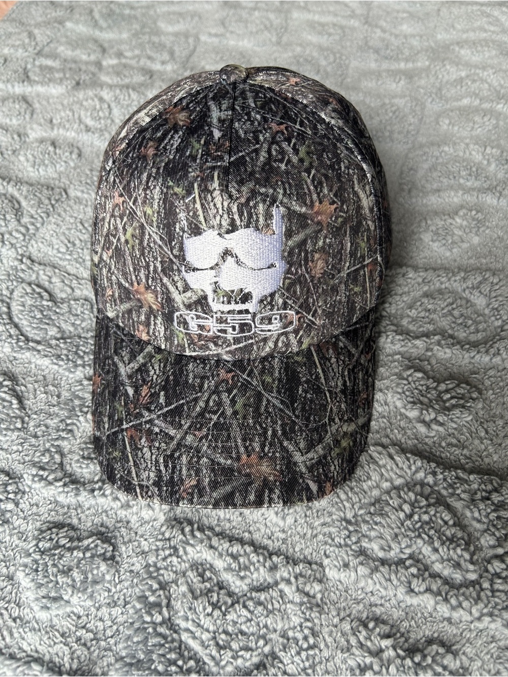 FTP Camo Baseball Cap with White Embroidered G59 Logo